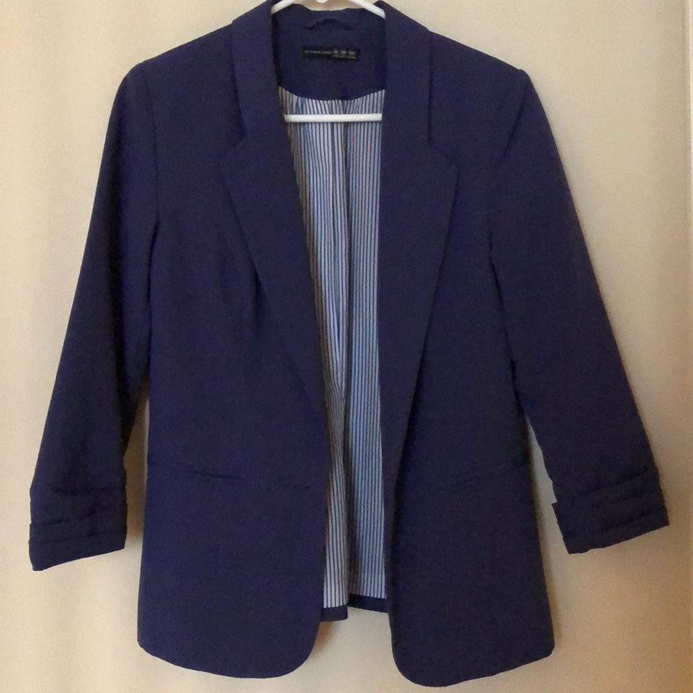 Indigo/Navy Blazer with Striped Lining